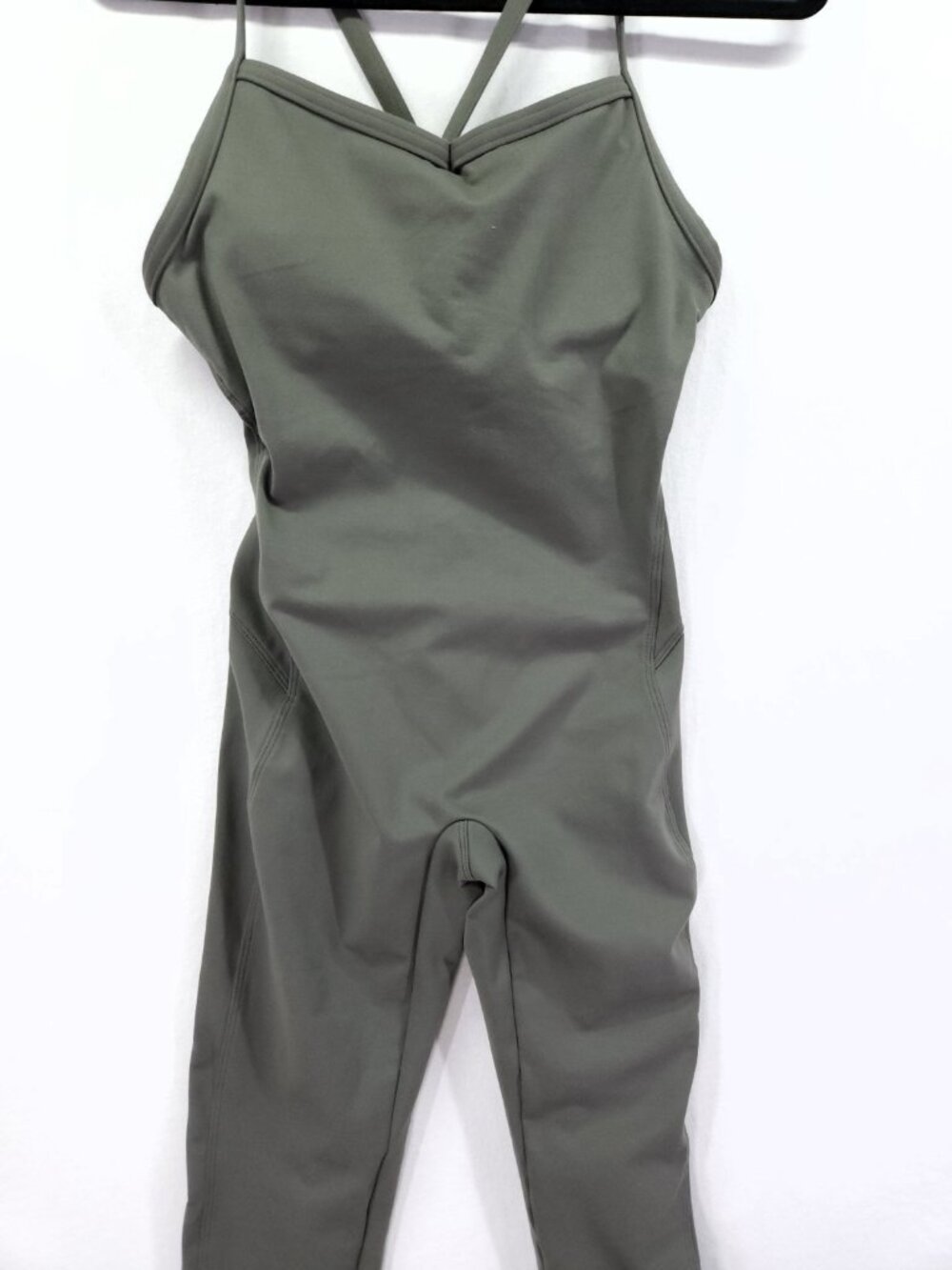 Bombshell Sportswear Sculpt Full Bodysuit Size Medium Olive Green - Picture 13 of 15